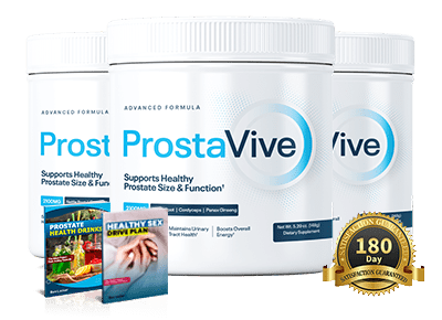 ProstaVive three bottles with 2 bonus